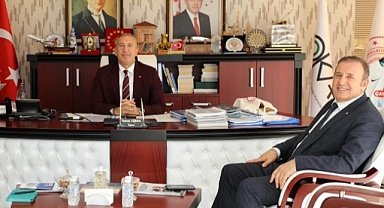 ÇELEBİ: DOKAP BAŞKANI GÜLTEKİN İLE PROJELER ÜZERİNE GÖRÜŞTÜ