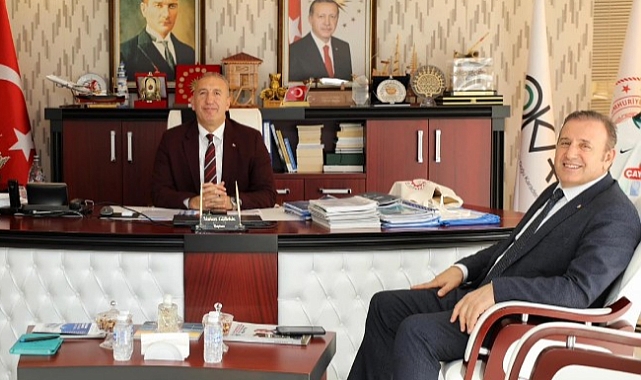 ÇELEBİ: DOKAP BAŞKANI GÜLTEKİN İLE PROJELER ÜZERİNE GÖRÜŞTÜ