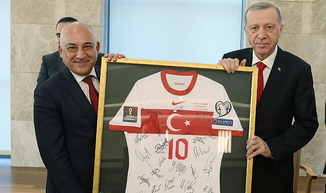 ERDOĞAN, TFF BAŞKANI BÜYÜKEKŞİ İLE GÖRÜŞTÜ
