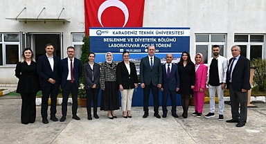 KTÜ’DE BESLENME VE DİYETETİK BÖLÜMÜ LABORATUVARI AÇILDI