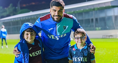 MİNİK YUSUF EMİR TRABZONSPOR'UN ANTRENMANINDA