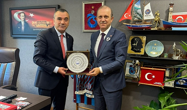 REKTÖR ÇUVALCI, TRABZON MİLLETVEKİLLERİNİ ZİYARET ETTİ