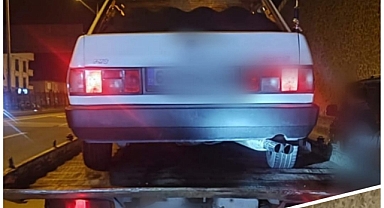 TRABZON'DA ABART EGZOZA CEZA, İKİ ARACA TRAFİKTEN MEN