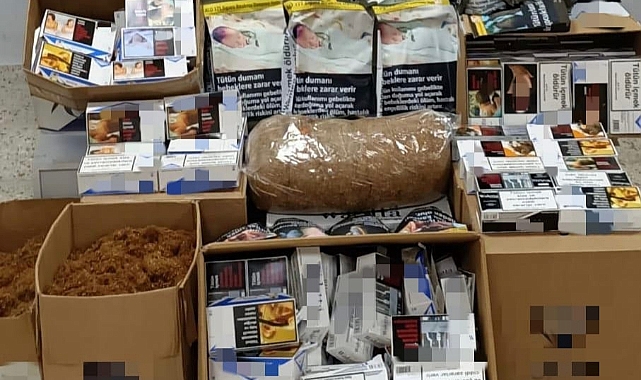 TRABZON'DA KAÇAK ALKOL VE SİGARA OPERASYONU