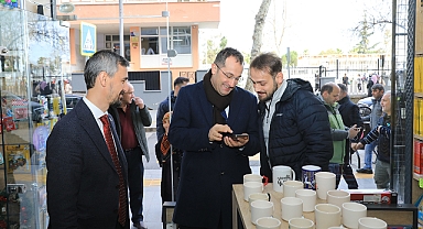 BAŞKAN EKİM, AKÇAABAT ESNAFINI ZİYARET ETTİ