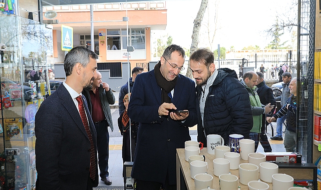 BAŞKAN EKİM, AKÇAABAT ESNAFINI ZİYARET ETTİ