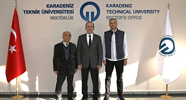 FIFA KOKARTLI KTÜ’LÜ, REKTÖR PROF. DR. HAMDULLAH ÇUVALCI’YI ZİYARET ETTİ