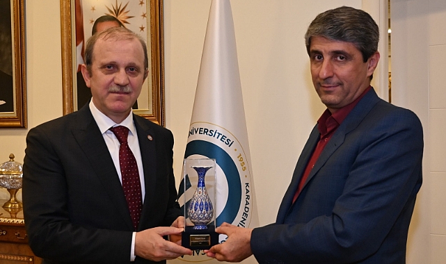 KTÜ REKTÖRÜ ÇUVALCI, İRAN HEYETİNİ AĞIRLADI