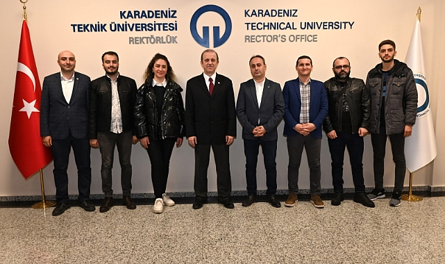 MAKİNE MÜHENDİSLERİNDEN KTÜ REKTÖRÜNE ZİYARET