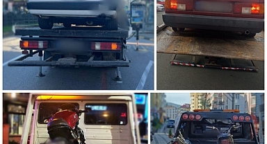 TRABZON'DA 4 ARAÇ TRAFİKTEN MEN EDİLDİ