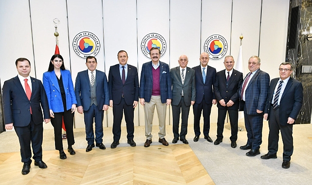 TTSO HEYETİ, HISARCIKLIOĞLU'NU ZİYARET ETTİ