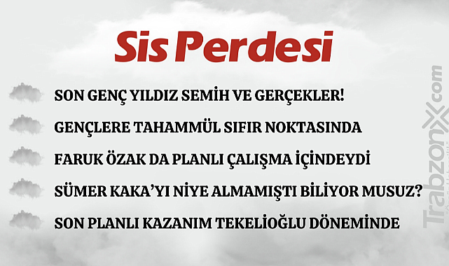 17.01.2023 SİS PERDESİ