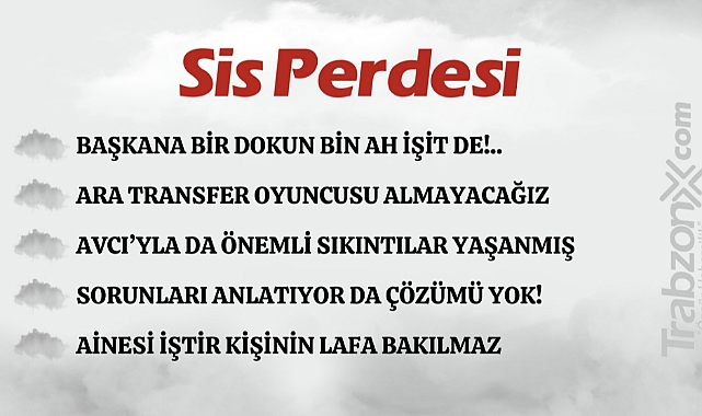 25.01.2024 SİS PERDESİ