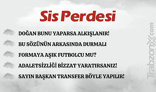 29.01.2024 SİS PERDESİ
