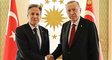 CUMHURBAŞKANI ERDOĞAN, ABD DIŞİŞLERİ BAKANI BLİNKEN’İ KABUL ETTİ