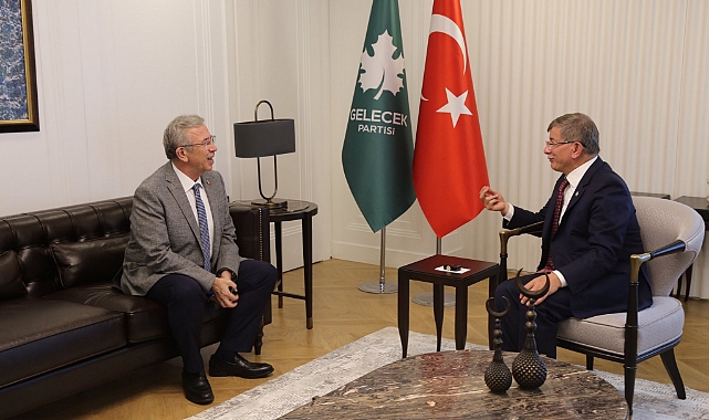 MANSUR YAVAŞ, DAVUTOĞLU İLE GÖRÜŞTÜ