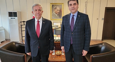 MANSUR YAVAŞ, GÜLTEKİN UYSAL'I ZİYARET ETTİ