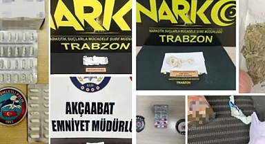 TRABZON EMNİYETİ UYUŞTURUCU TACİRLERİNE GÖZ AÇTIRMIYOR