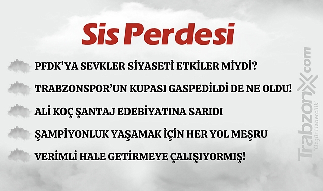 31.03.2024 SİS PERDESİ