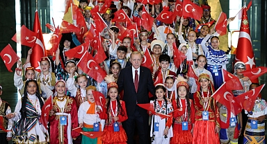 CUMHURBAŞKANI ERDOĞAN'DAN 23 NİSAN PAYLAŞIMI