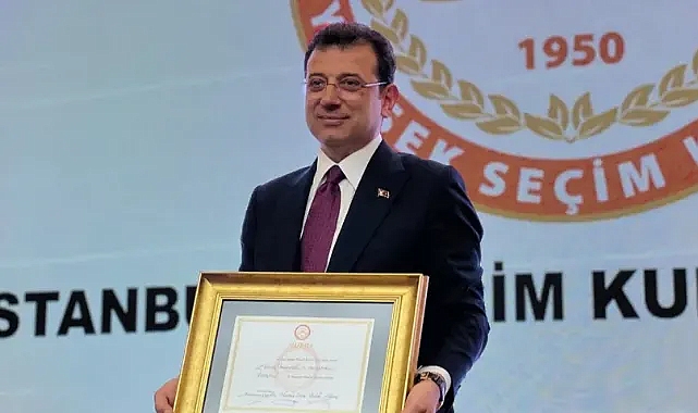 EKREM İMAMOĞLU MAZBATASINI ALDI
