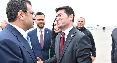 İMAMOĞLU'NA MEMLEKTİNDE COŞKULU KARŞILAMA