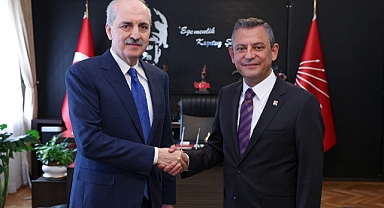 NUMAN KURTULMUŞ İLE ÖZGÜR ÖZEL'İN ANAYASA GÖRÜŞMESİ 45 DAKİKA SÜRDÜ