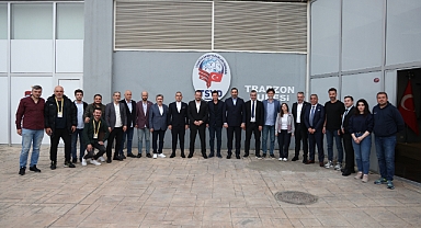 TRABZONSPOR BAŞKANI ERTUĞRUL DOĞAN'DAN TSYD'YE ZİYARET