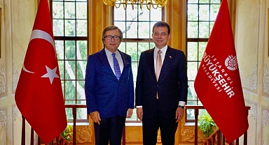   EKREM İMAMOĞLU, EROL EVGİN'İ AĞIRLADI