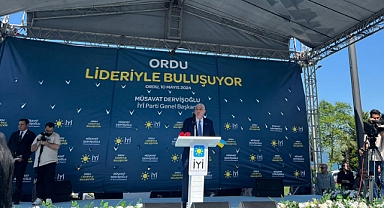 İYİ PARTİ LİDERİ MUSAVAT DERVİŞOĞLU MEMLEKETİ ORDU'DA KONUŞTU
