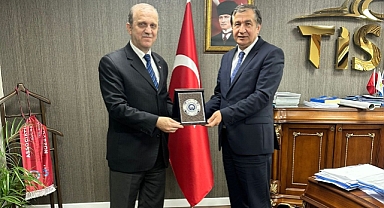 REKTÖR PROF. DR. ÇUVALCI’DAN SINIF ARKADAŞI GENEL MÜDÜRE ZİYARET