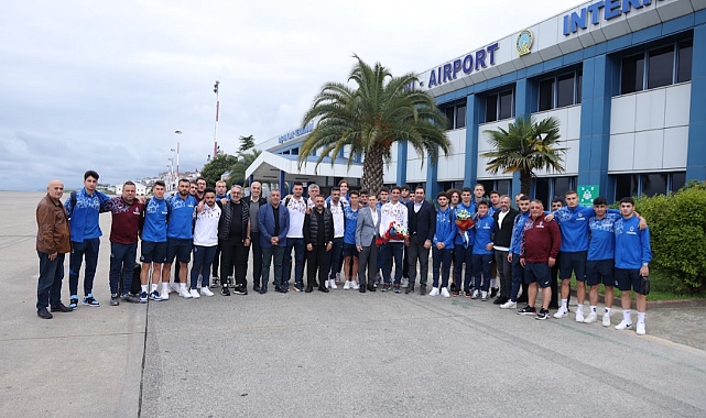 ŞAMPİYONLAR TRABZON'A GELDİ