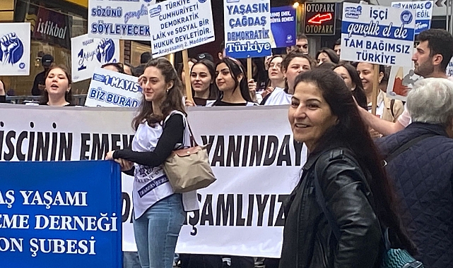 TRABZON'DA İŞÇİ BAYRAMI KUTLANDI