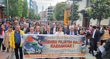 TRABZON EMEK VE DEMOKRASİ PLATFORMU'NDAN İSRAİL'E KINAMA!