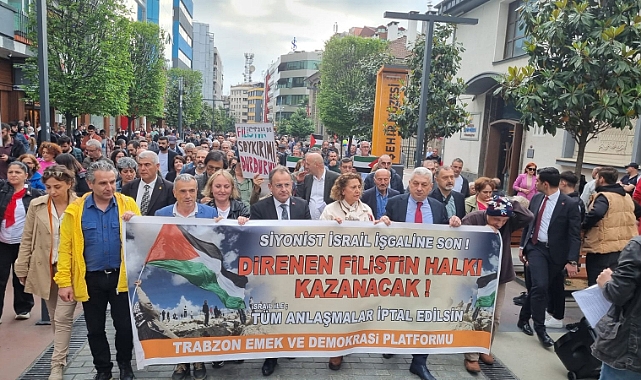 TRABZON EMEK VE DEMOKRASİ PLATFORMU'NDAN İSRAİL'E KINAMA!