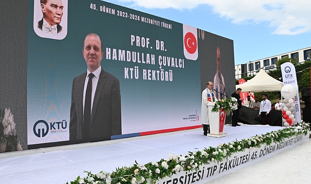 KTÜ TIP FAKÜLTESİNDE MEZUNİYET COŞKUSU