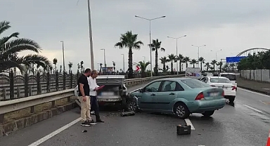 TRABZON SAHİL YOLUNDA KAZA!