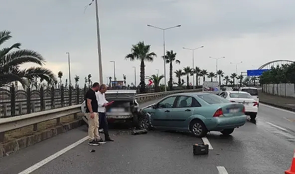 TRABZON SAHİL YOLUNDA KAZA!