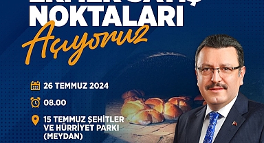 BÜYÜKŞEHİR DE UCUZ EKMEK SATIŞINA BAŞLIYOR