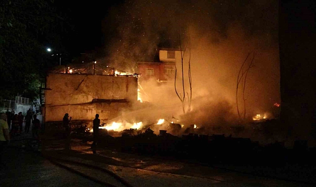 ÇANKIRI TABAKHANE MAHALLESİNDE YANGIN