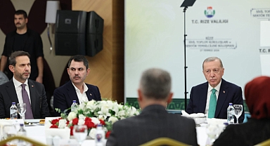 CUMHURBAŞKANI ERDOĞAN RİZE'DE STK'LAR İLE BULUŞTU