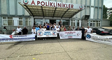 TRABZON'DA DOKTORLAR BASIN AÇIKLAMASI YAPTI