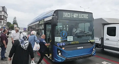TRABZON'DA ELEKTRİKLİ OTOBÜS DÖNEMİ BAŞLADI