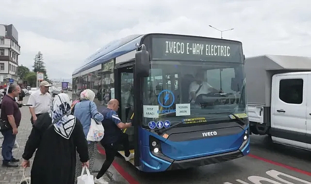 TRABZON'DA ELEKTRİKLİ OTOBÜS DÖNEMİ BAŞLADI