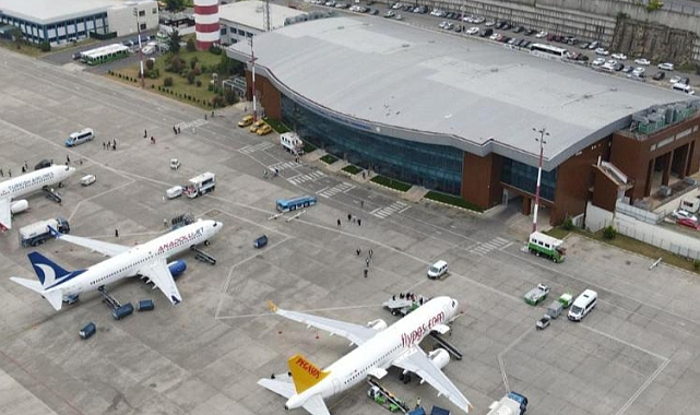 TRABZON HAVALİMANI'NDA UÇUŞLARA PAYDOS!