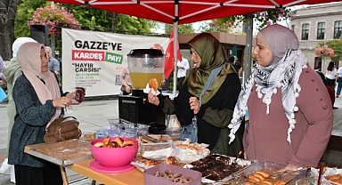 TRABZON HAYIR ÇARŞISI İLE FİLİSTİN'E DESTEK OLUYOR 
