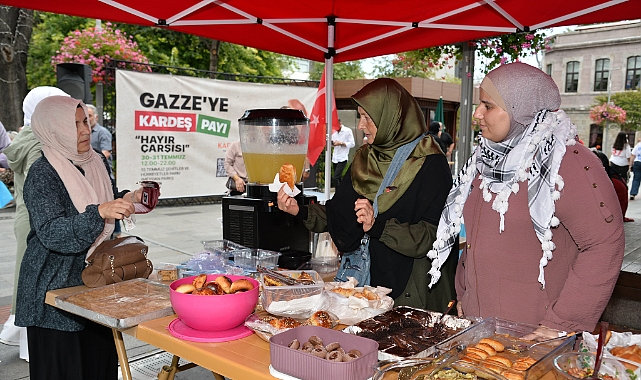 TRABZON HAYIR ÇARŞISI İLE FİLİSTİN'E DESTEK OLUYOR