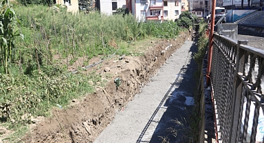 AKÇAABAT'TA DERELER ISLAH EDİLİYOR