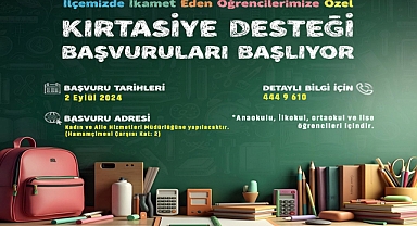 AKÇAABAT'TA KIRTASİYE YARDIMI BAŞLIYOR 