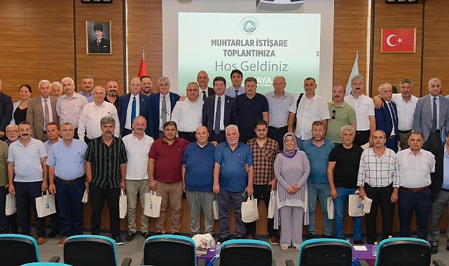 BAŞKAN KAYA: MUHTARLARIMIZ İLE HİZMET BELEDİYECİLİĞİNİ ÖNE ÇIKARACAĞIZ